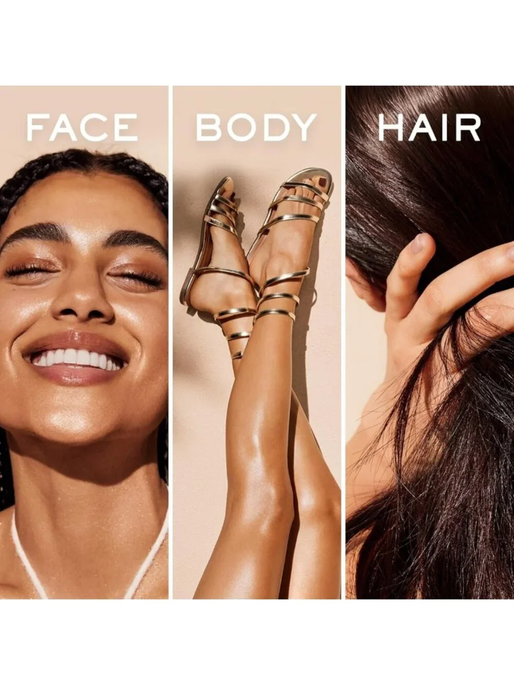 Shimmering Body Oil for Skin & Hair - Nourishing, Moisturizing, Multi-Use Oil
